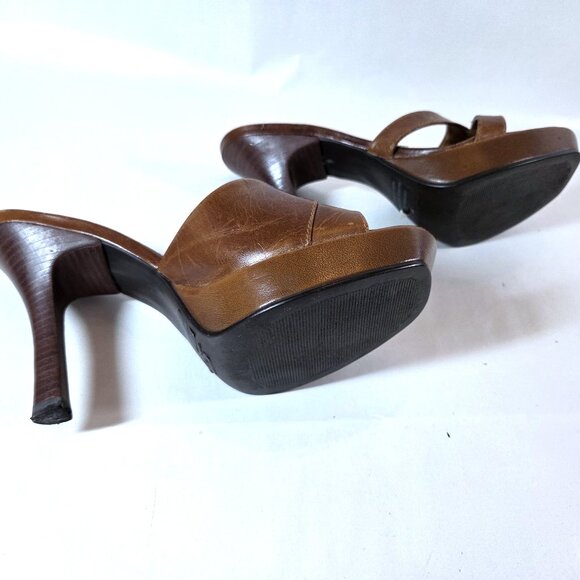 Steve Madden Suzan Leather Heeled Sandals Size 8 - Picture 4 of 4
